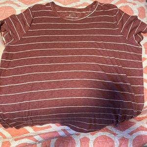 Red and white stripe shirt